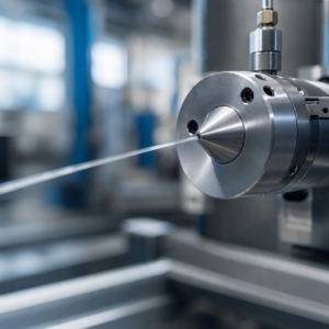 Machine d'extrusion de fil monofilament en action.