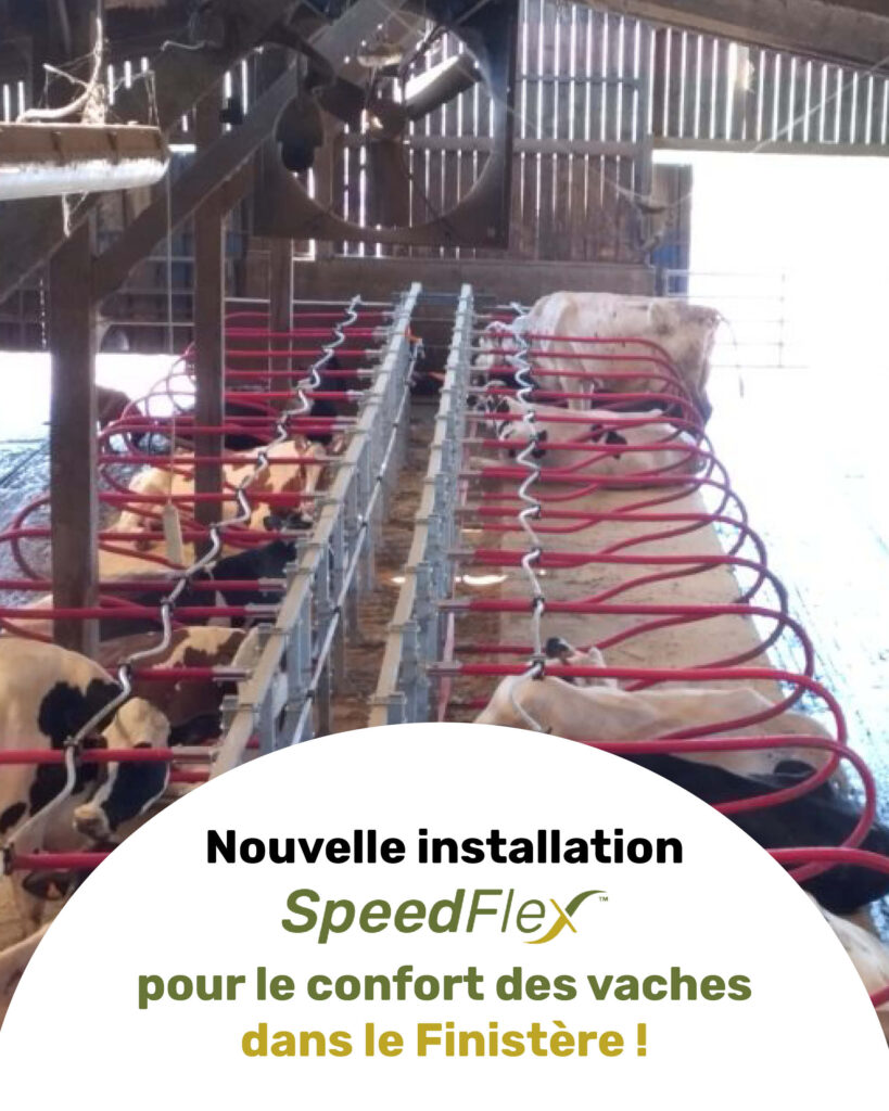 Installation de logettes rouges – Normandie